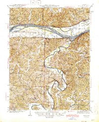Morrison Missouri Historical topographic map, 1:62500 scale, 15 X 15 Minute, Year 1945