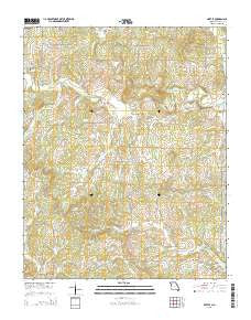 Myrtle Missouri Current topographic map, 1:24000 scale, 7.5 X 7.5 Minute, Year 2015