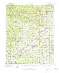 Naylor Missouri Historical topographic map, 1:62500 scale, 15 X 15 Minute, Year 1940