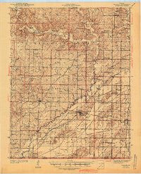 Naylor Missouri Historical topographic map, 1:62500 scale, 15 X 15 Minute, Year 1944