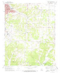 Neosho East Missouri Historical topographic map, 1:24000 scale, 7.5 X 7.5 Minute, Year 1972
