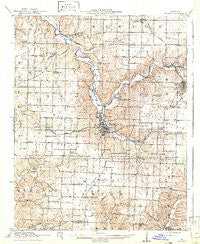 Neosho Missouri Historical topographic map, 1:62500 scale, 15 X 15 Minute, Year 1916
