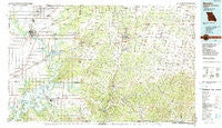 Neosho Missouri Historical topographic map, 1:100000 scale, 30 X 60 Minute, Year 1986