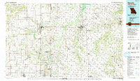 Nevada Missouri Historical topographic map, 1:100000 scale, 30 X 60 Minute, Year 1991