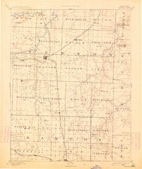 Nevada Missouri Historical topographic map, 1:125000 scale, 30 X 30 Minute, Year 1894