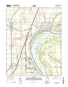New Madrid Missouri Current topographic map, 1:24000 scale, 7.5 X 7.5 Minute, Year 2015