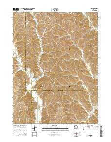 Nind Missouri Current topographic map, 1:24000 scale, 7.5 X 7.5 Minute, Year 2015