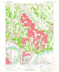 North Kansas City Missouri Historical topographic map, 1:24000 scale, 7.5 X 7.5 Minute, Year 1964