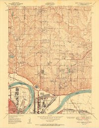 North Kansas City Missouri Historical topographic map, 1:24000 scale, 7.5 X 7.5 Minute, Year 1951
