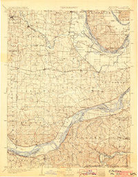 O'Fallon Missouri Historical topographic map, 1:125000 scale, 30 X 30 Minute, Year 1903