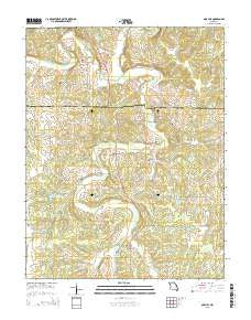 Oak Hill Missouri Current topographic map, 1:24000 scale, 7.5 X 7.5 Minute, Year 2015