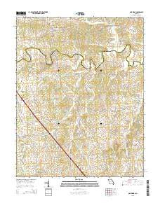 Oak Ridge Missouri Current topographic map, 1:24000 scale, 7.5 X 7.5 Minute, Year 2015