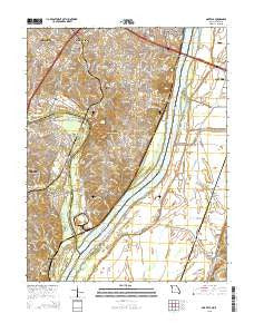 Oakville Missouri Current topographic map, 1:24000 scale, 7.5 X 7.5 Minute, Year 2015