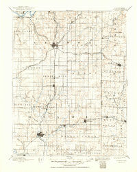 Olathe Kansas Historical topographic map, 1:125000 scale, 30 X 30 Minute, Year 1893