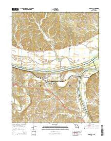 Osage City Missouri Current topographic map, 1:24000 scale, 7.5 X 7.5 Minute, Year 2015