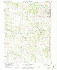 Paris West Missouri Historical topographic map, 1:24000 scale, 7.5 X 7.5 Minute, Year 1960
