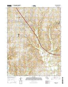 Peculiar Missouri Current topographic map, 1:24000 scale, 7.5 X 7.5 Minute, Year 2015