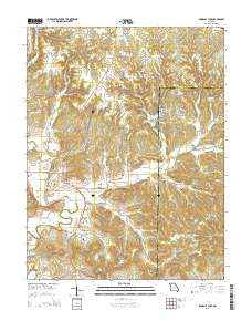 Pinnacle Lake Missouri Current topographic map, 1:24000 scale, 7.5 X 7.5 Minute, Year 2015
