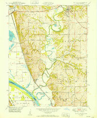 Platte City Missouri Historical topographic map, 1:24000 scale, 7.5 X 7.5 Minute, Year 1950