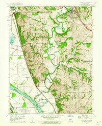 Platte City Missouri Historical topographic map, 1:24000 scale, 7.5 X 7.5 Minute, Year 1961