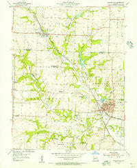 Pleasant Hill Missouri Historical topographic map, 1:24000 scale, 7.5 X 7.5 Minute, Year 1954