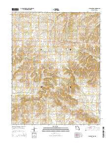 Pleasant Gap Missouri Current topographic map, 1:24000 scale, 7.5 X 7.5 Minute, Year 2014