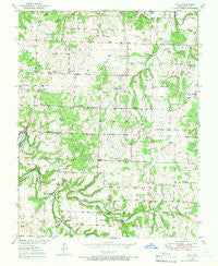Polk Missouri Historical topographic map, 1:24000 scale, 7.5 X 7.5 Minute, Year 1950