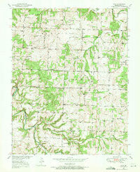 Polk Missouri Historical topographic map, 1:24000 scale, 7.5 X 7.5 Minute, Year 1950