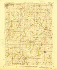 Polo Missouri Historical topographic map, 1:62500 scale, 15 X 15 Minute, Year 1924