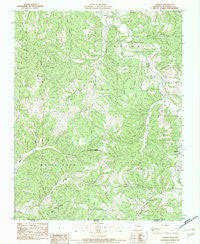 Powell Missouri Historical topographic map, 1:24000 scale, 7.5 X 7.5 Minute, Year 1982
