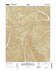 Proctor Creek Missouri Current topographic map, 1:24000 scale, 7.5 X 7.5 Minute, Year 2015