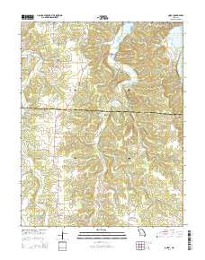 Quincy Missouri Current topographic map, 1:24000 scale, 7.5 X 7.5 Minute, Year 2014