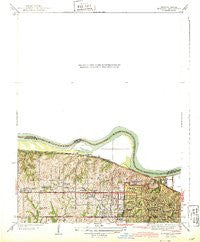 Quindaro Missouri Historical topographic map, 1:31680 scale, 7.5 X 7.5 Minute, Year 1943