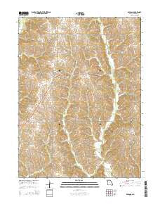 Ravanna Missouri Current topographic map, 1:24000 scale, 7.5 X 7.5 Minute, Year 2014