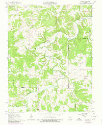 Redbird Missouri Historical topographic map, 1:24000 scale, 7.5 X 7.5 Minute, Year 1962