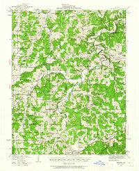 Redbird Missouri Historical topographic map, 1:62500 scale, 15 X 15 Minute, Year 1934