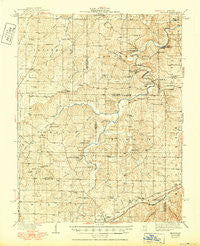 Redbird Missouri Historical topographic map, 1:62500 scale, 15 X 15 Minute, Year 1938