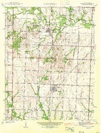 Richards Missouri Historical topographic map, 1:24000 scale, 7.5 X 7.5 Minute, Year 1942