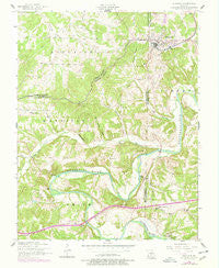 Richland Missouri Historical topographic map, 1:24000 scale, 7.5 X 7.5 Minute, Year 1954