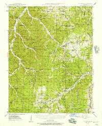Richwoods Missouri Historical topographic map, 1:62500 scale, 15 X 15 Minute, Year 1946