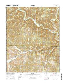 Rockbridge Missouri Current topographic map, 1:24000 scale, 7.5 X 7.5 Minute, Year 2015
