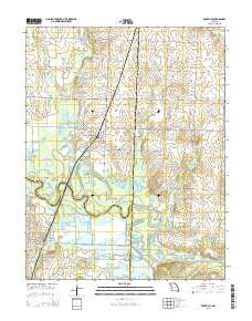 Rockville Missouri Current topographic map, 1:24000 scale, 7.5 X 7.5 Minute, Year 2015