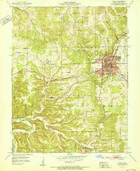 Rolla Missouri Historical topographic map, 1:24000 scale, 7.5 X 7.5 Minute, Year 1951