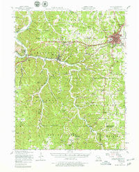 Rolla Missouri Historical topographic map, 1:62500 scale, 15 X 15 Minute, Year 1951