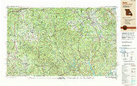 Rolla Missouri Historical topographic map, 1:250000 scale, 1 X 2 Degree, Year 1989