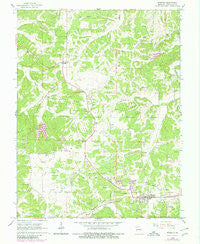 Rosebud Missouri Historical topographic map, 1:24000 scale, 7.5 X 7.5 Minute, Year 1965