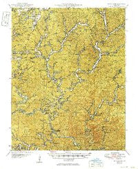 Round Spring Missouri Historical topographic map, 1:62500 scale, 15 X 15 Minute, Year 1949