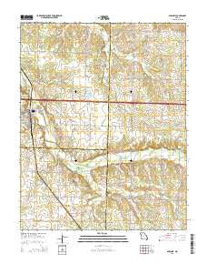 Sarcoxie Missouri Current topographic map, 1:24000 scale, 7.5 X 7.5 Minute, Year 2015