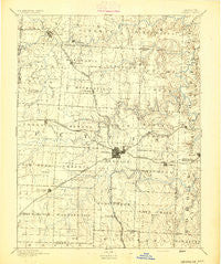 Sedalia Missouri Historical topographic map, 1:125000 scale, 30 X 30 Minute, Year 1894