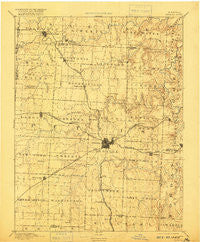 Sedalia Missouri Historical topographic map, 1:125000 scale, 30 X 30 Minute, Year 1894